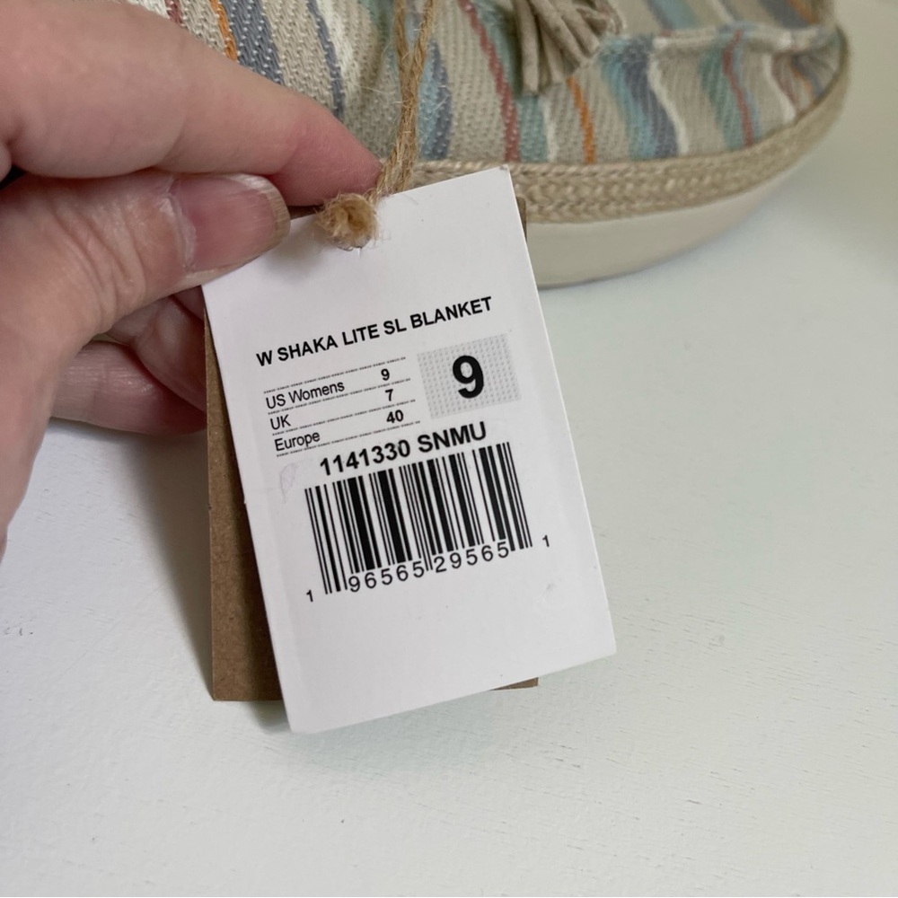 NWT Sanuk Shaka Lite SL Blanket Striped Shoes Women’s 9 - Picture 7 of 7
